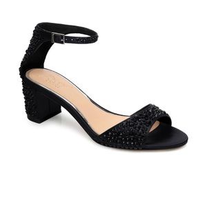 Jewel Badgley Mischka - Crystal Block Heel Sandal